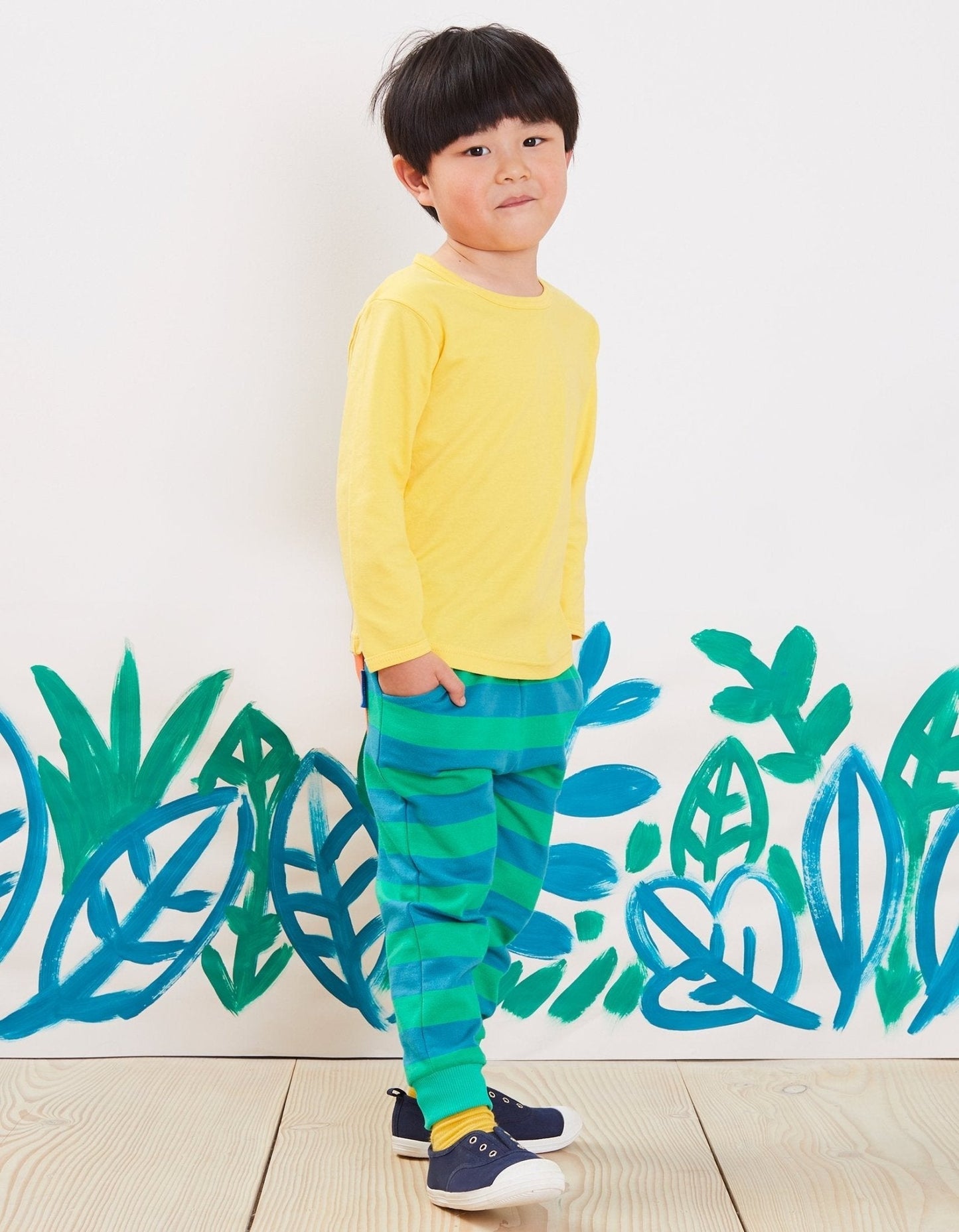 Toby Tiger Organic Cotton Long-Sleeved T-Shirt — Sunshine Yellow