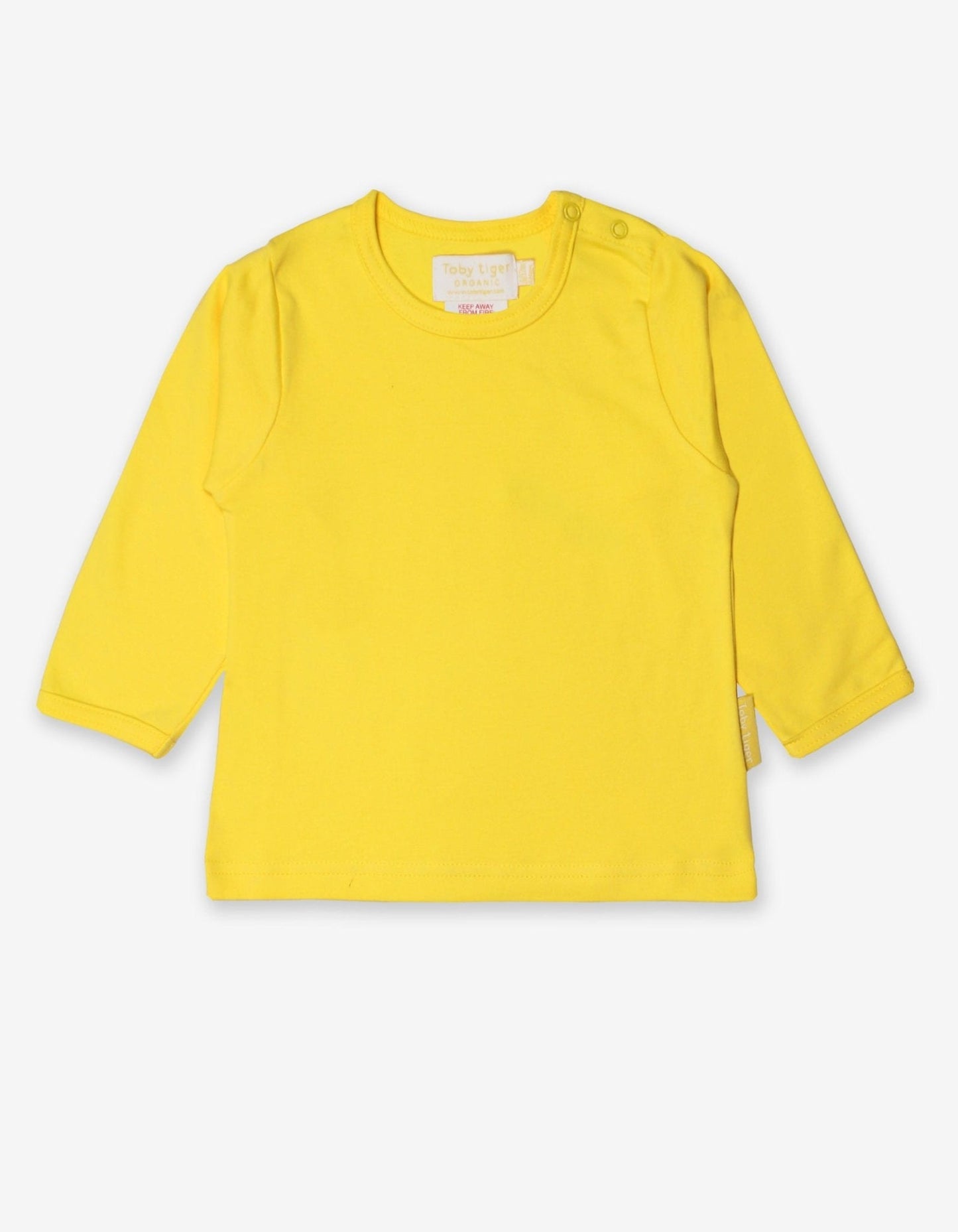 Toby Tiger Organic Cotton Long-Sleeved T-Shirt — Sunshine Yellow
