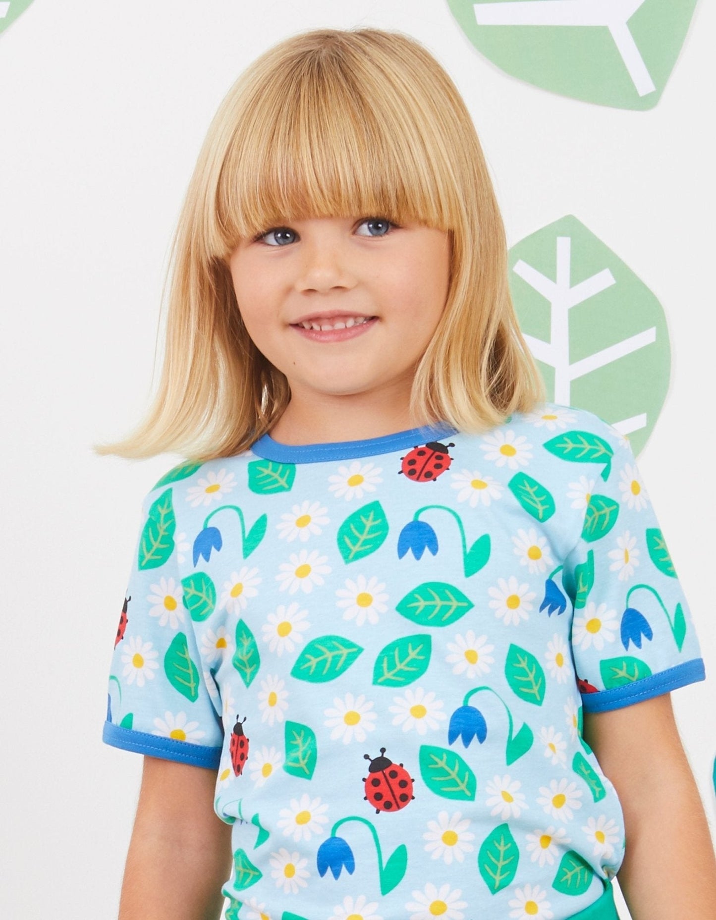 Toby Tiger Organic Cotton T-Shirt — English Garden Print