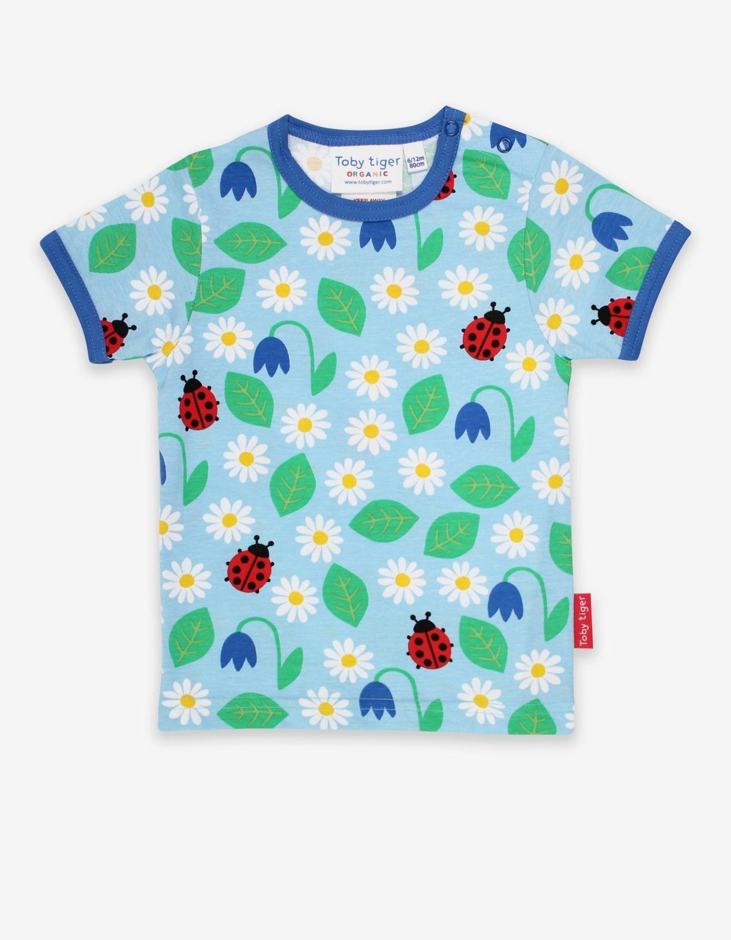 Toby Tiger Organic Cotton T-Shirt — English Garden Print