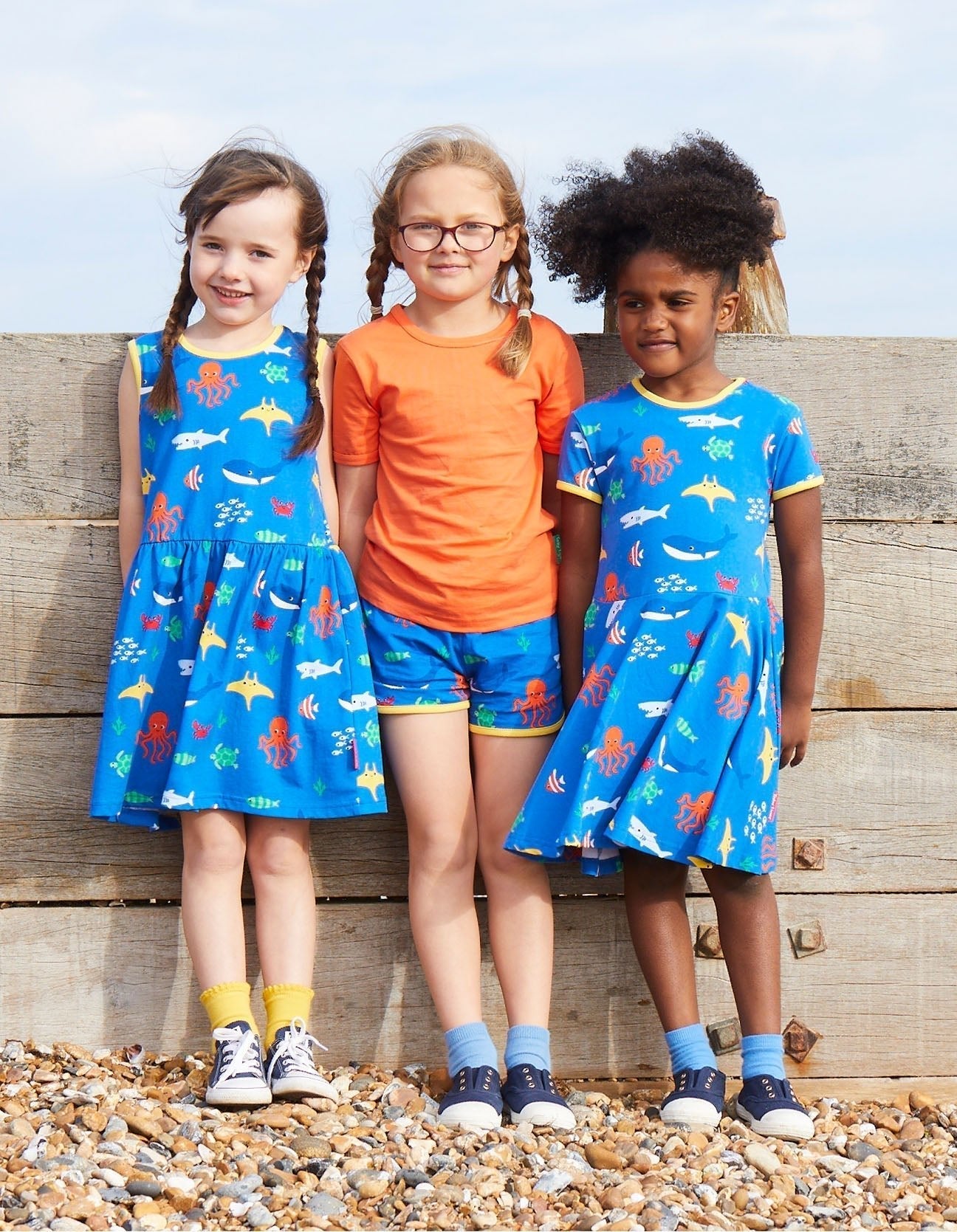 Toby Tiger Organic Cotton Short-Sleeved T-Shirt — Zesty Orange